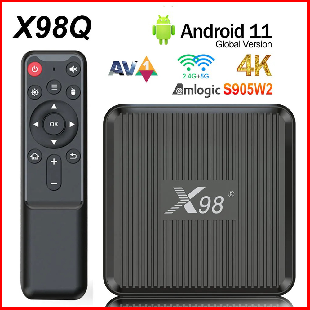Home Cinema Youtube - X98Q Smart TV Box AV1 Amlogic