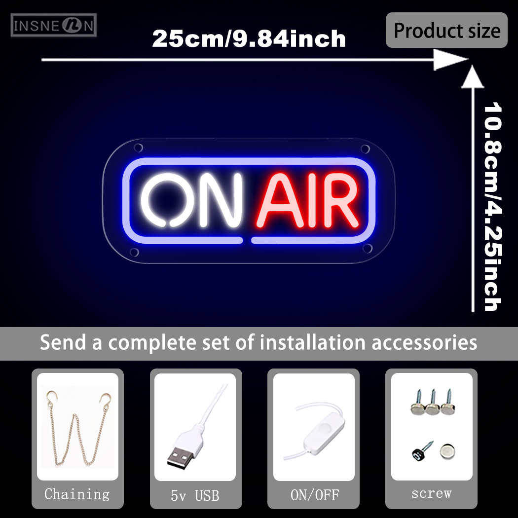 ON AIR Neon Sign LED USB Power - đánh giá và giá Home Cinema Logo