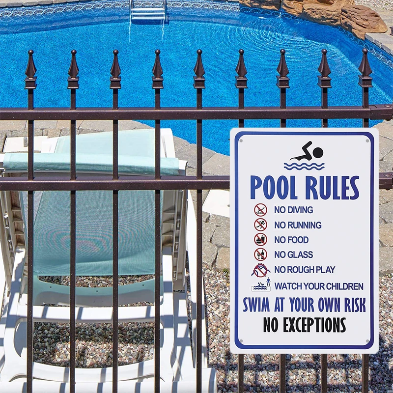 Tin Sign Pool Funny Rules Vint - đánh giá và giá Home Cinema Logo