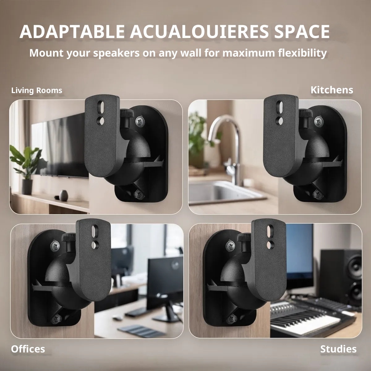 2pcs Adjustable Wall Mount Spe - đánh giá và giá Home Cinema Logitech Z906