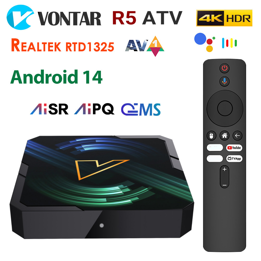 VONTAR R5 ATV TV Box Android14 - đánh giá và giá Home Cinema Youtube