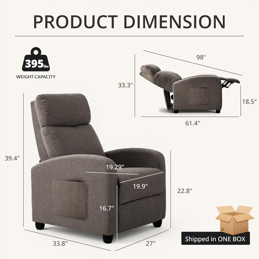 Modern Manual Push Back Reclin - đánh giá và giá Home Cinema Chairs