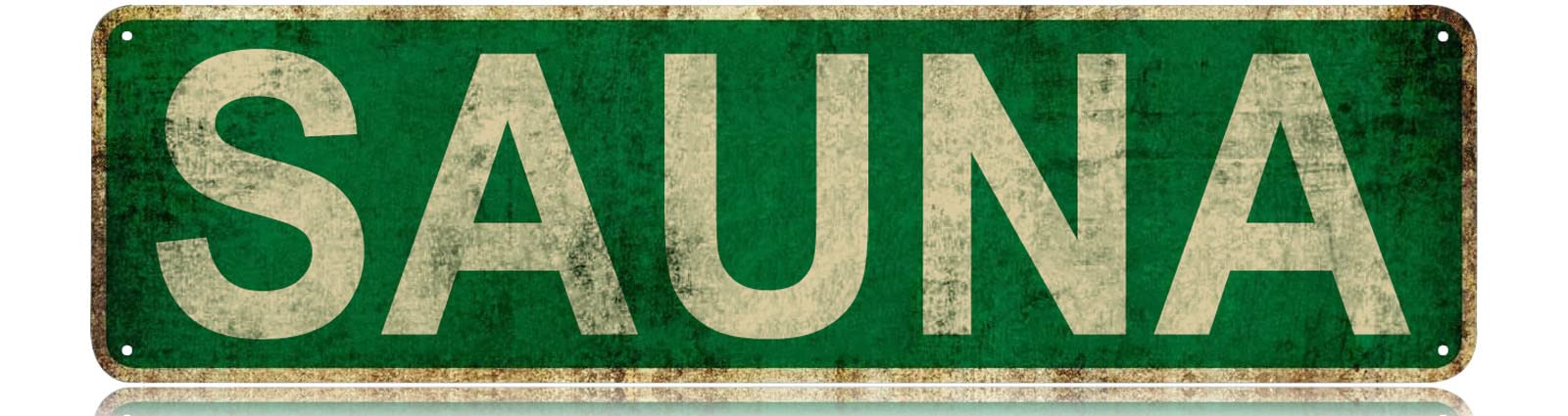 Sauna Slim Tin Sign Street Fun - đánh giá và giá Home Cinema Logo