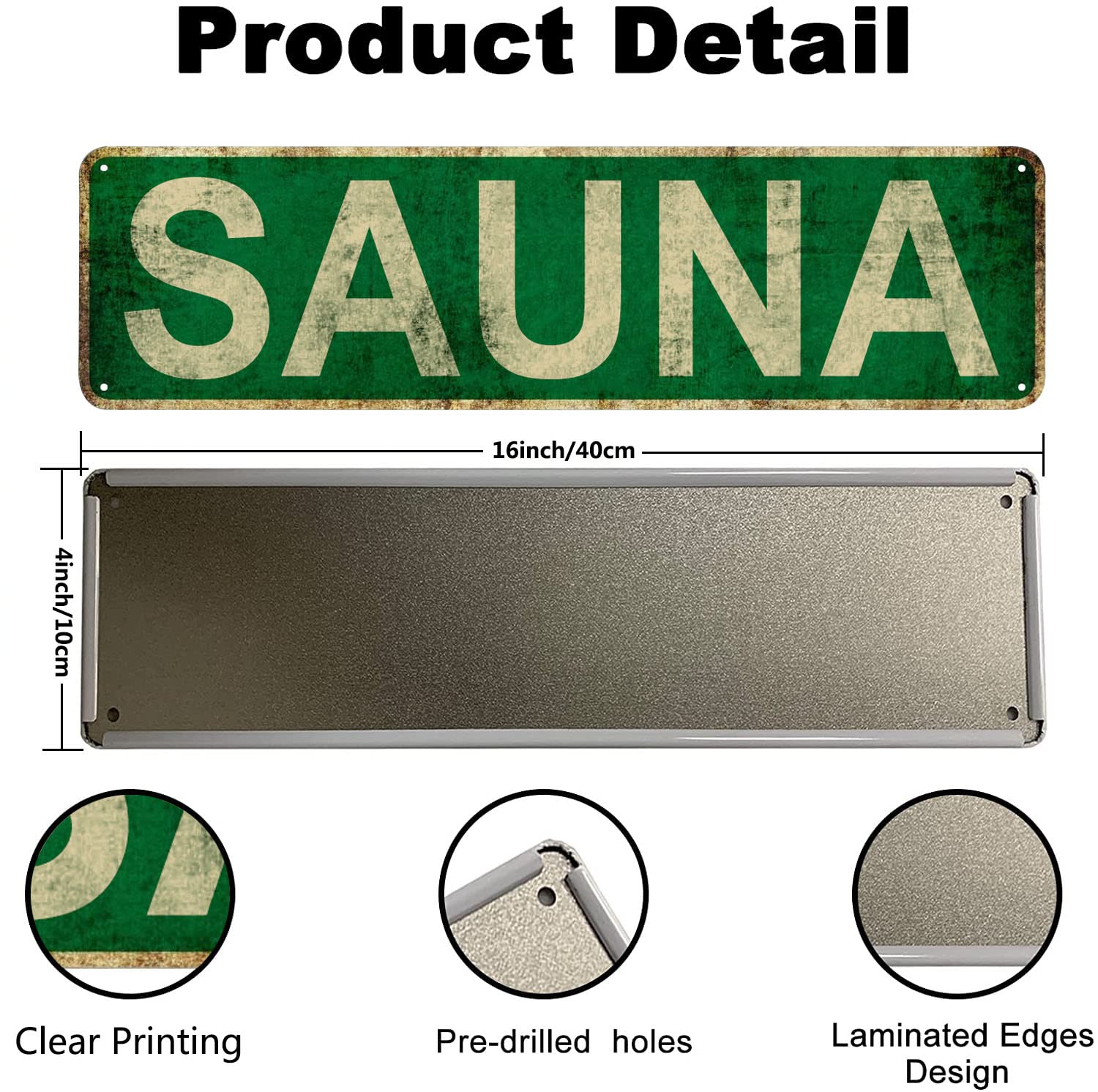 Sauna Slim Tin Sign Street Fun - đánh giá và giá Home Cinema Logo