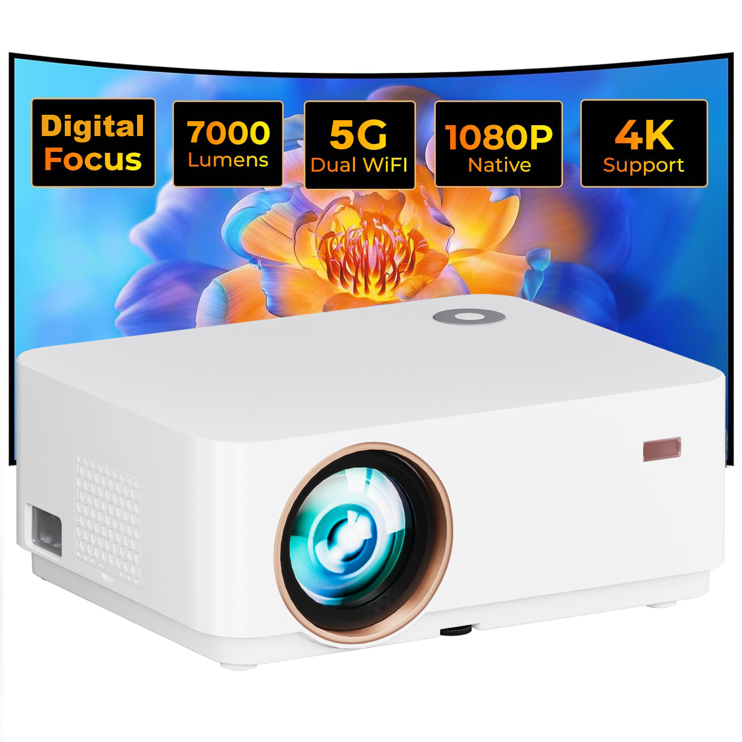 WZATCO D5A 1080P Digital Focus - đánh giá và giá Home Cinema Mini